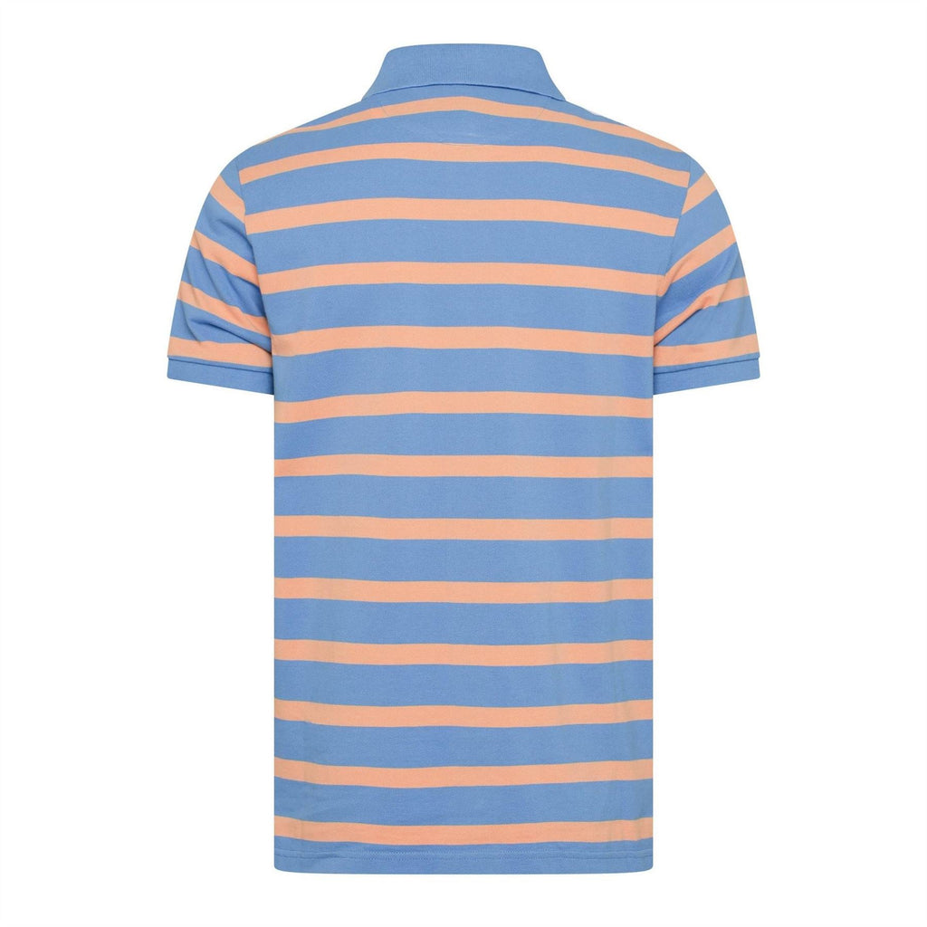Gant Striped Collared Neck Short Sleeve Polo Shirt