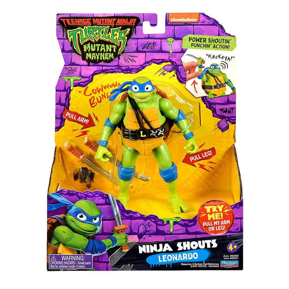 Teenage Mutant Ninja Turtles Tmnt Mayhem Deluxe Ninja Shouts   Leonardo