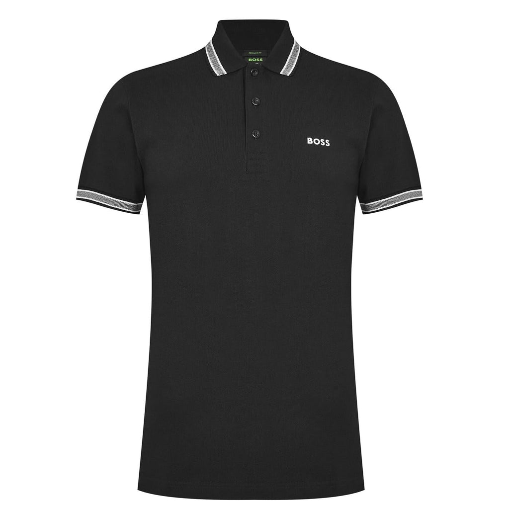 Boss Green Paddy Polo Shirt With Contrast Tipping