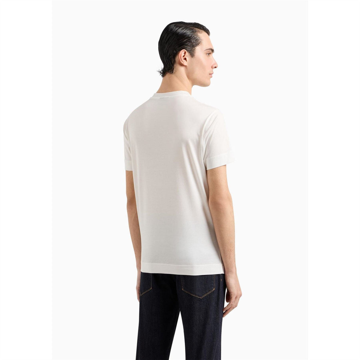 Emporio Armani EA7 Regular Fit Lettering Crew Neck T-Shirt