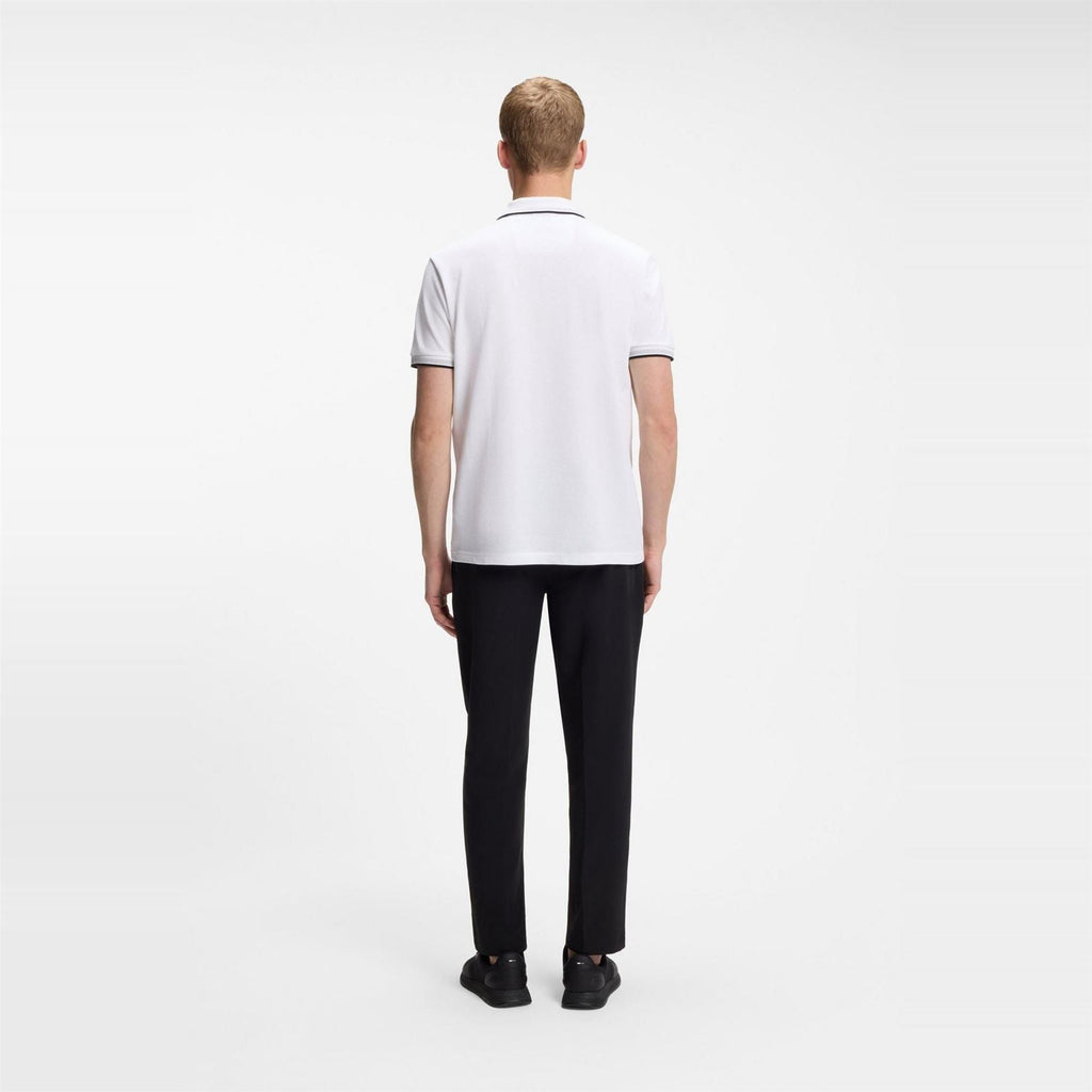Boss Green Paddy Polo Shirt With Contrast Tipping