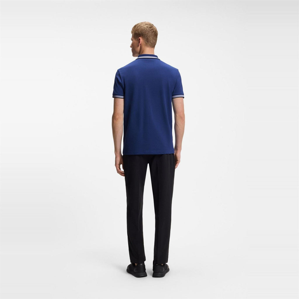 Boss Green Paddy Polo Shirt With Contrast Tipping