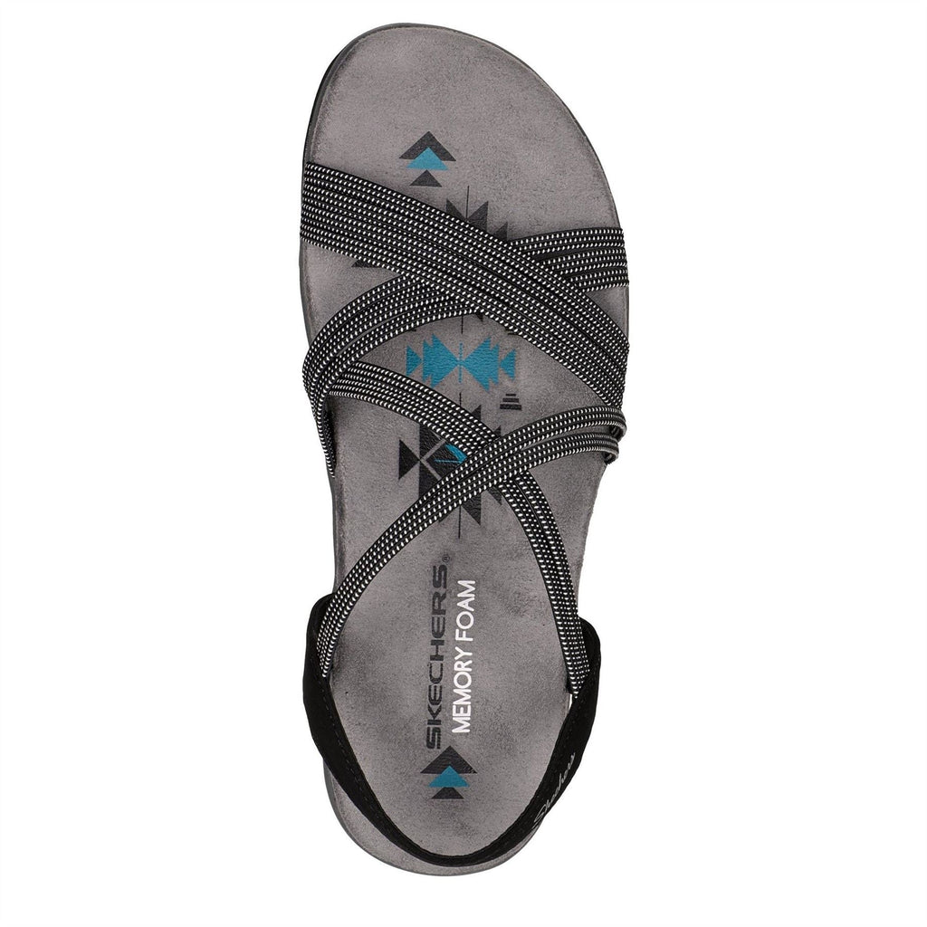 Skechers Reggae Slim Turn It Up Flat Slide Sandals