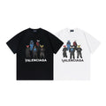 Balenciaga Masked Characters T-Shirt in Black & White