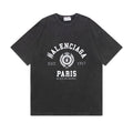 Balenciaga Est. 1917 Paris Crest T-Shirt in Black & White