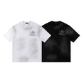 Balenciaga Metallic B Crest Washed T-Shirt in Black & White