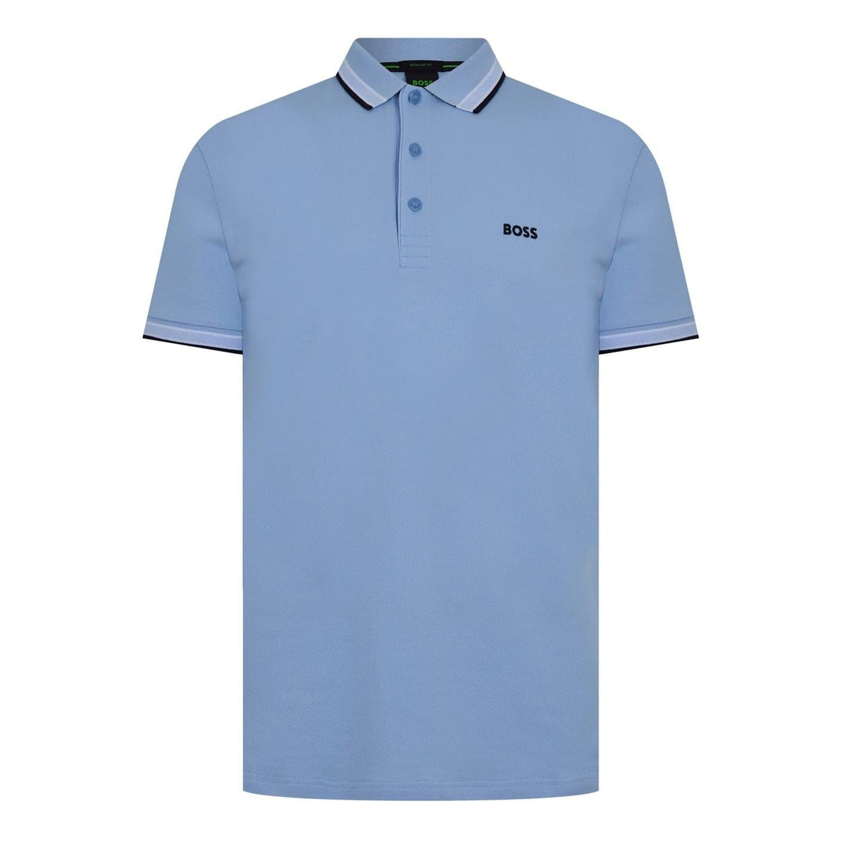 Boss Green Paddy Polo Shirt With Contrast Tipping