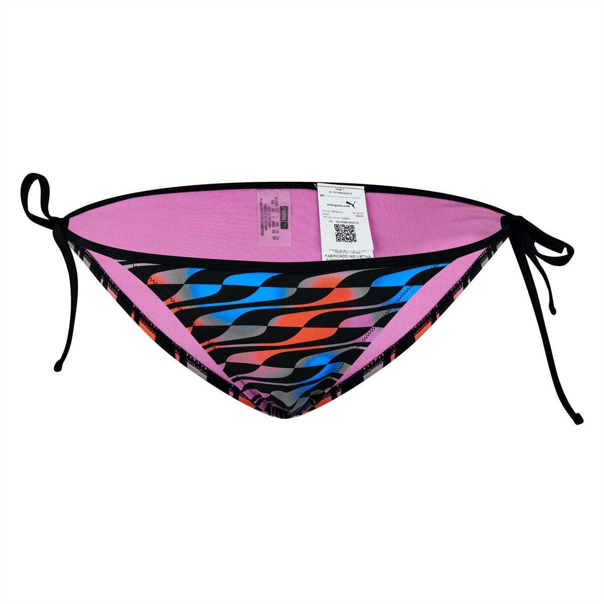 Puma Wave Patterned Tie Bikini Bottom