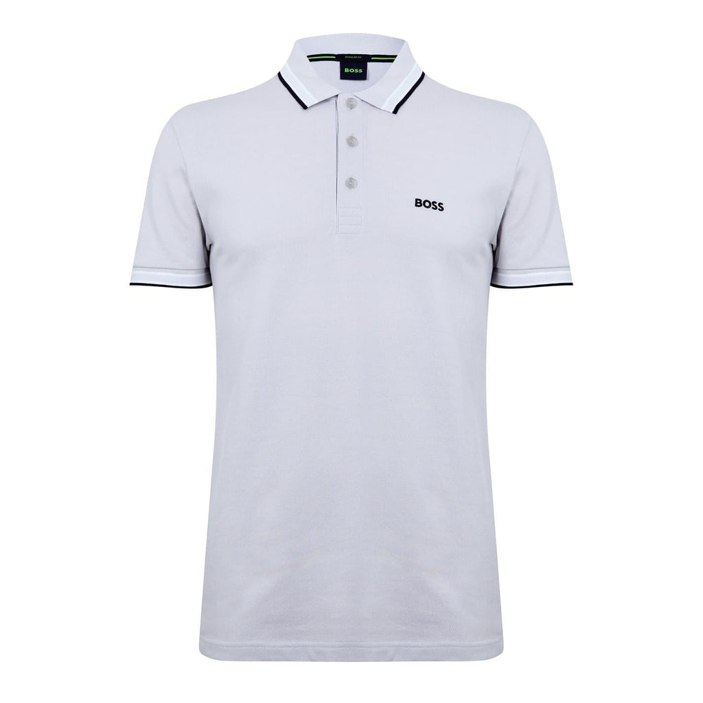 Boss Green Paddy Polo Shirt With Contrast Tipping
