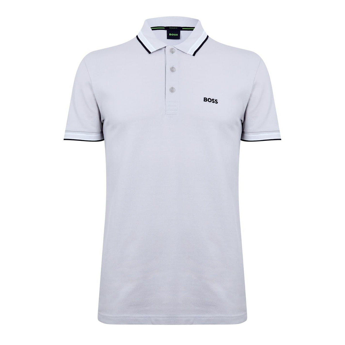 Boss Green Paddy Polo Shirt With Contrast Tipping