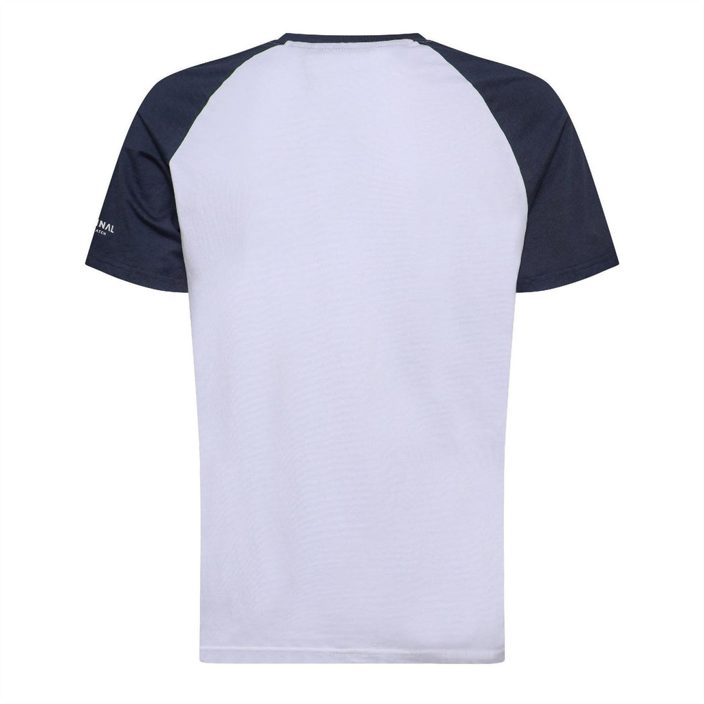 Crosshatch Bretsby Printed Logo Crew Neck Raglan Sleeve Baseball T-Shirt
