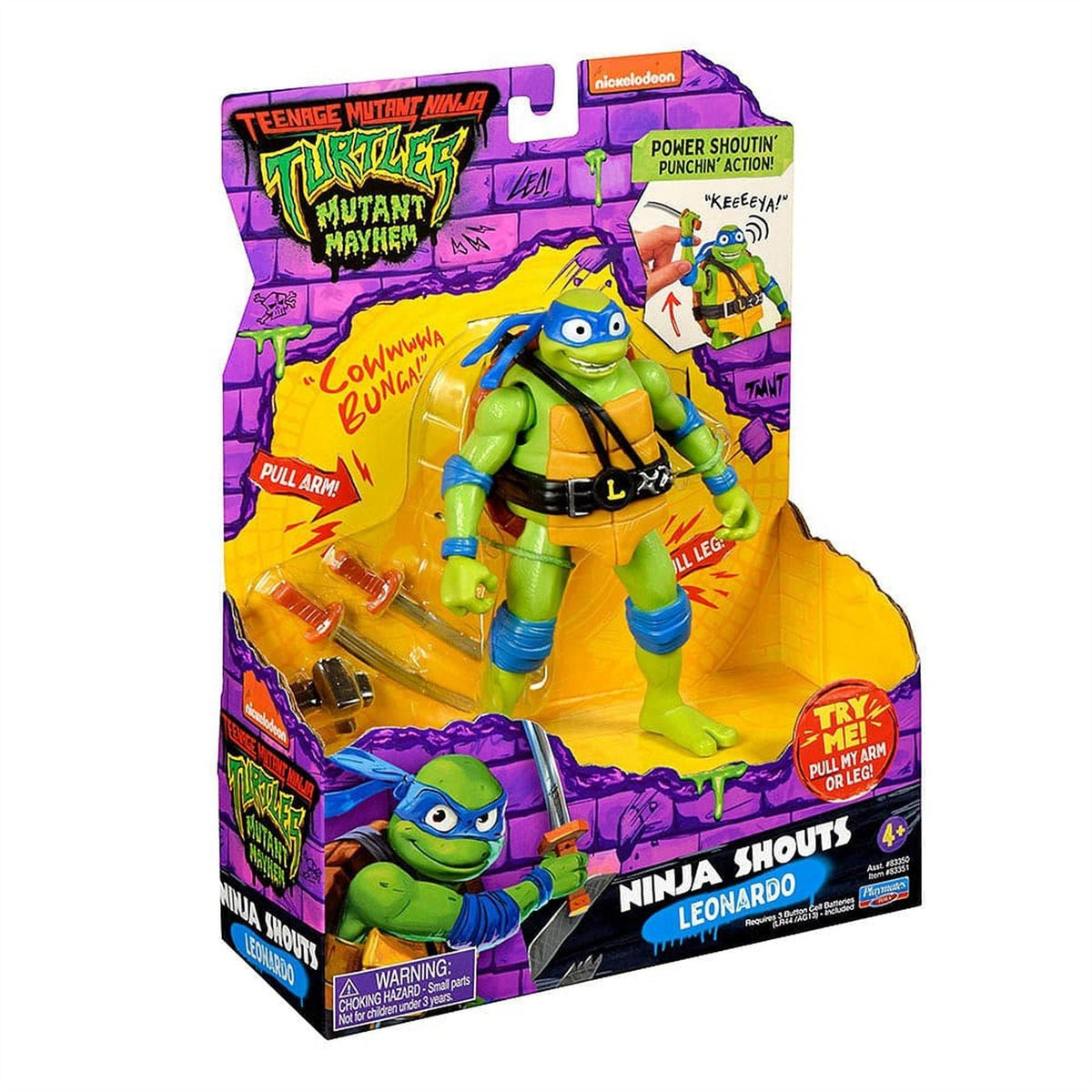 Teenage Mutant Ninja Turtles Tmnt Mayhem Deluxe Ninja Shouts   Leonardo