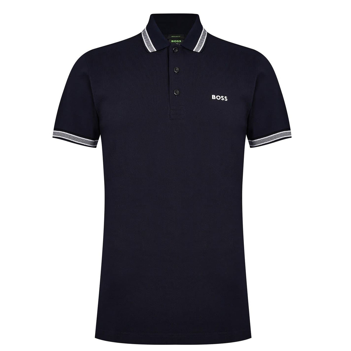 Boss Green Paddy Polo Shirt With Contrast Tipping