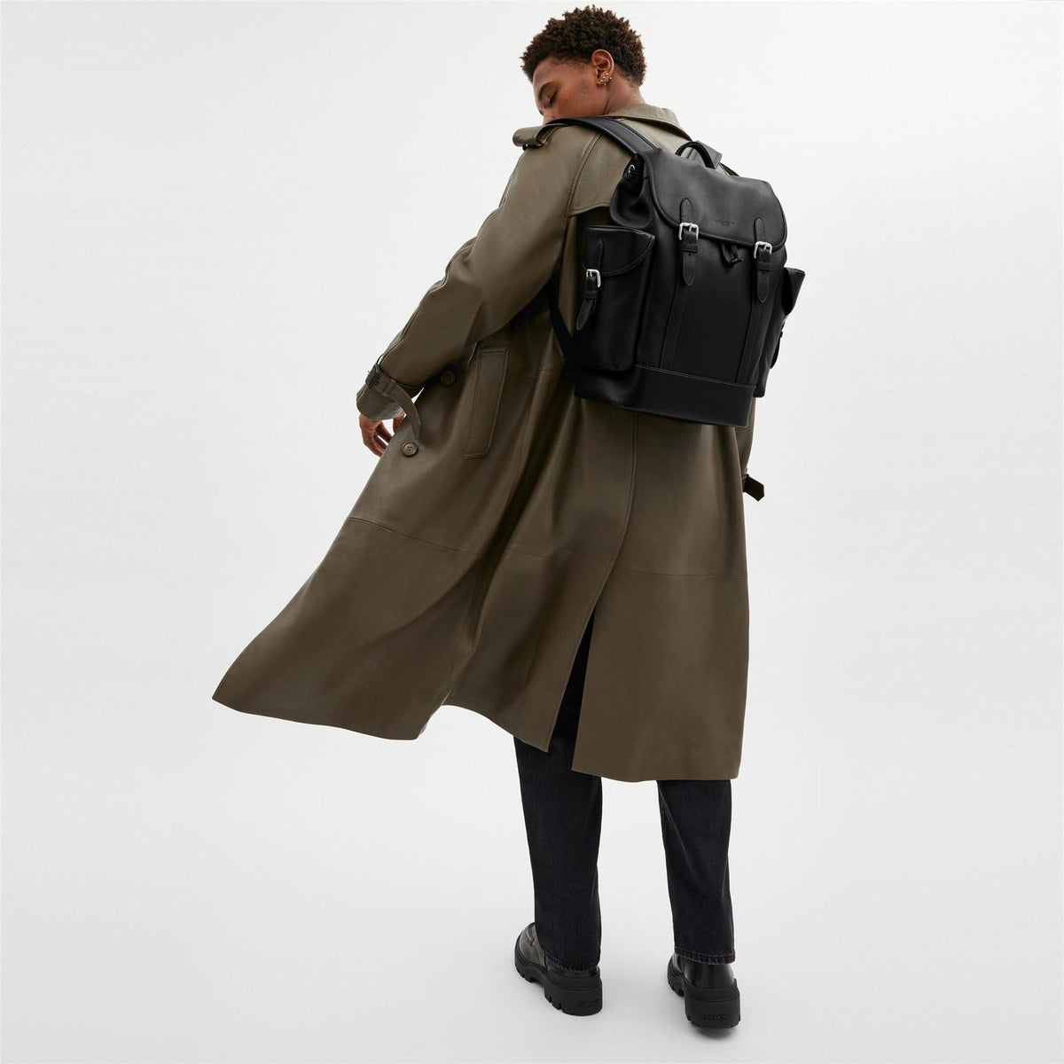 Coach Leather Backpack