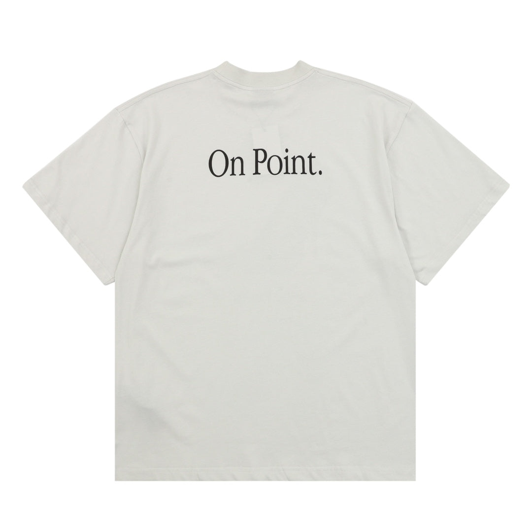 Balenciaga Knife Pump Graphic T-Shirt in Light Gray
