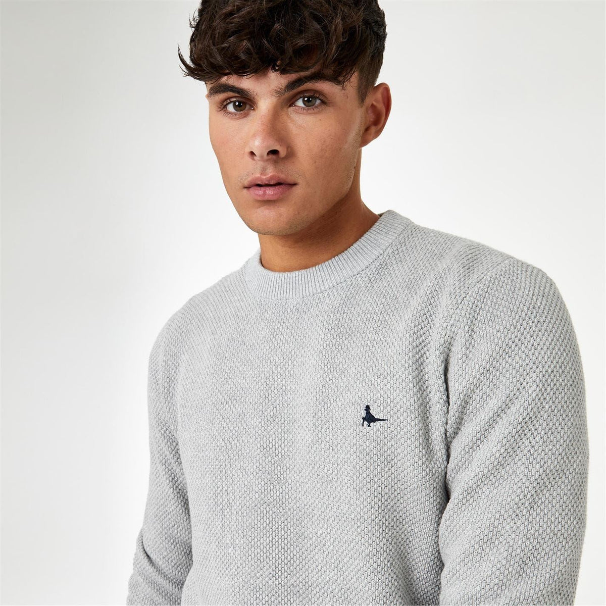 Jack Wills Mens Linus Seed Stitch Crew Neck Jumper
