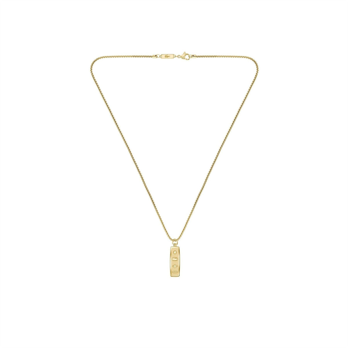 Lacoste Mens District Reversible Pendant Necklace