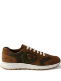 Suede-Panelled Low-Top