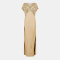 Never Fully Dressed Sequin Elodie V-Neck Maxi Gown Dress