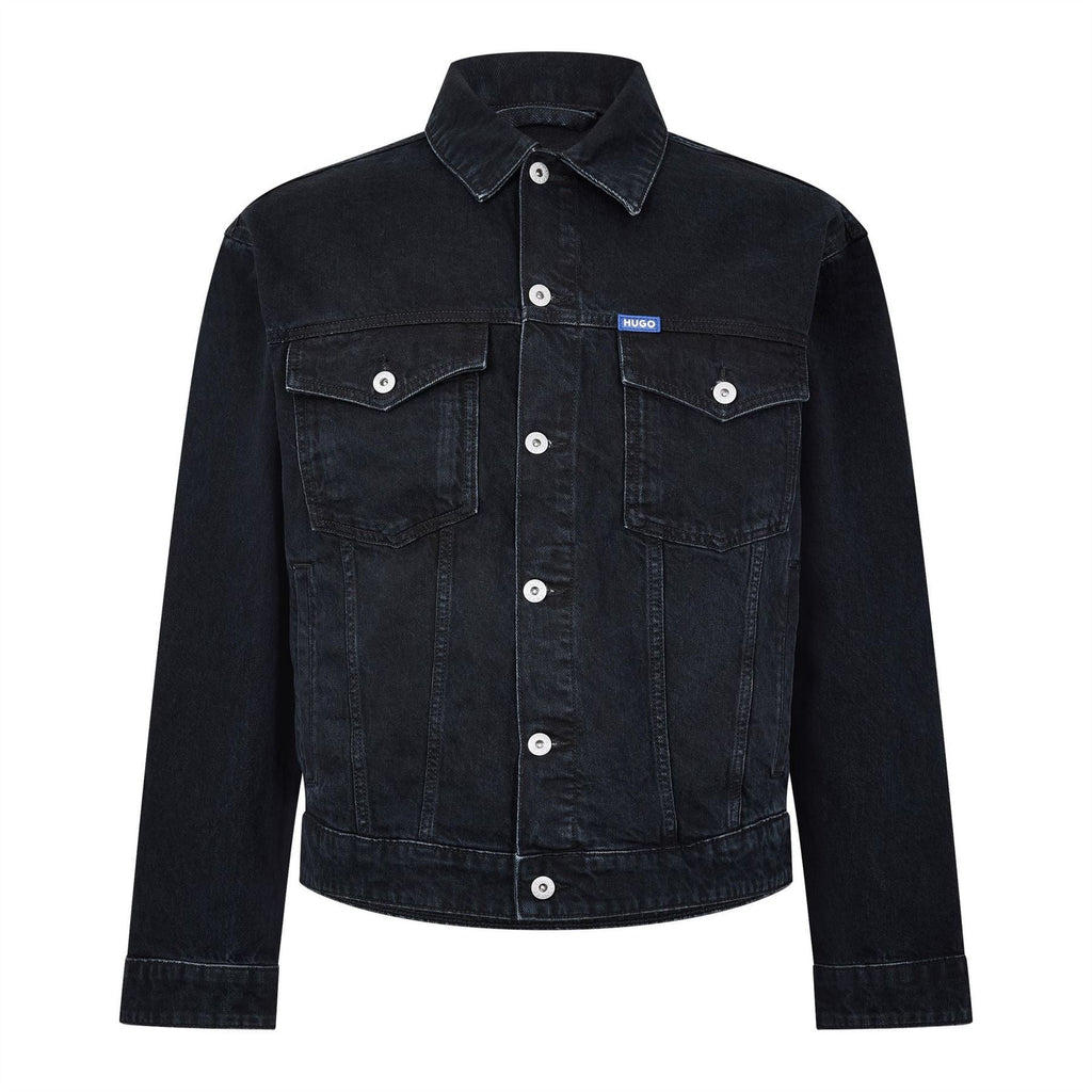 Hugo Regular Fit Collared Neck Shirt Collar Long Sleeve Top