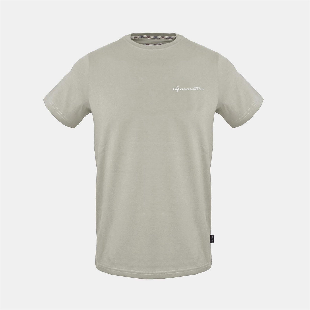 Aquascutum Printed Logo Lettering Crew Neck Short Sleeve T-Shirt