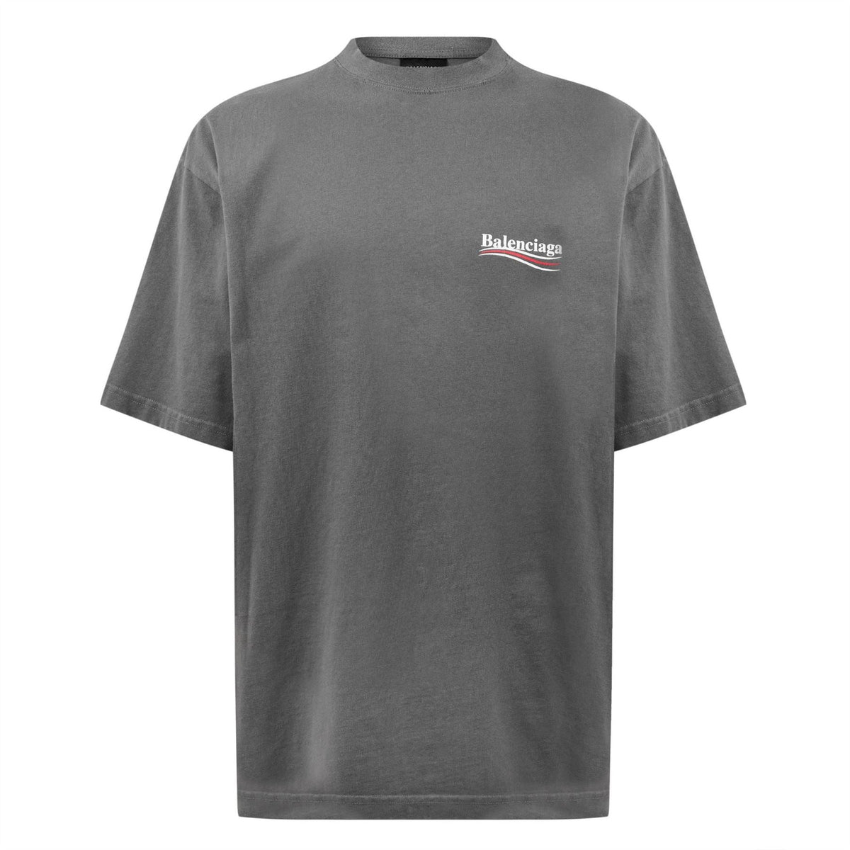 Balenciaga Oversized Embroidered Cotton Jersey T-Shirt