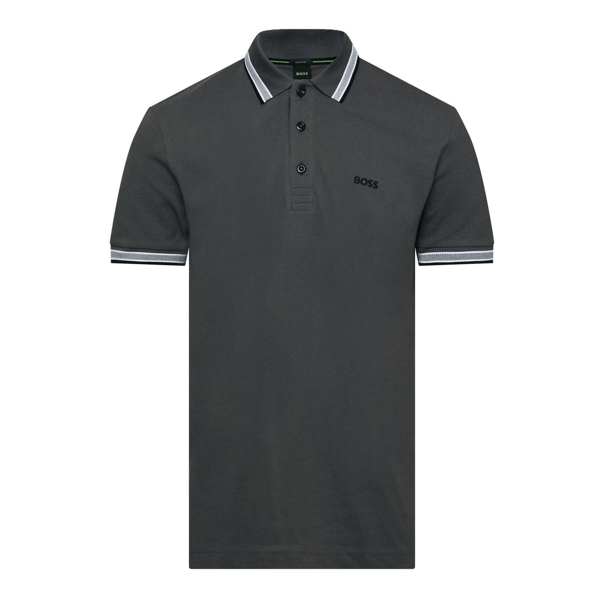Boss Green Paddy Polo Shirt With Contrast Tipping