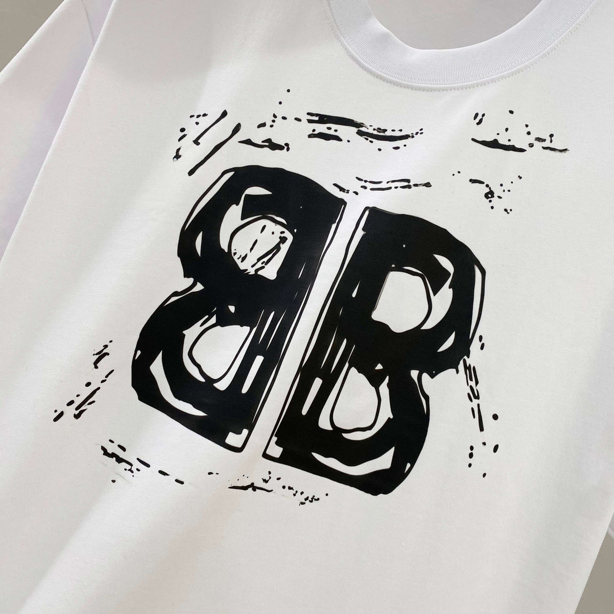 Balenciaga Scribble BB T-Shirt in White