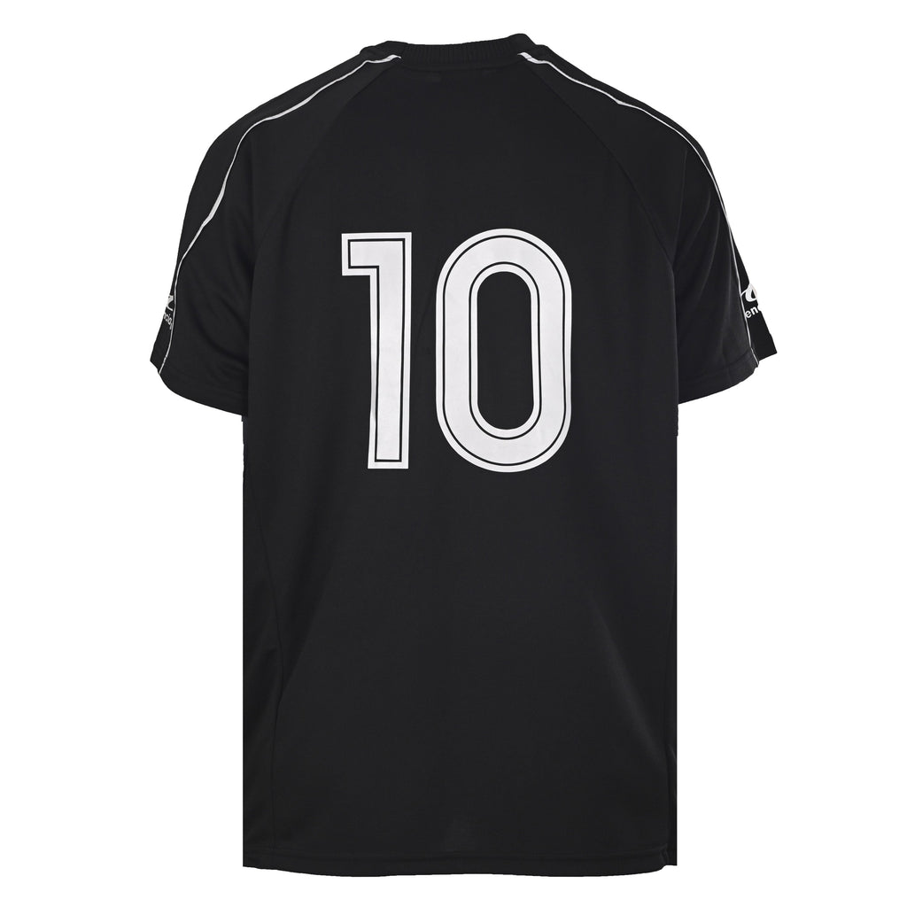 Balenciaga Soccer Jersey Crest T-Shirt in Black & Blue