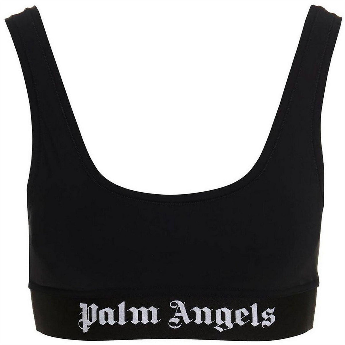 Palm Angels Womens Classic Logo Non Wired Low Impact Sports Bra