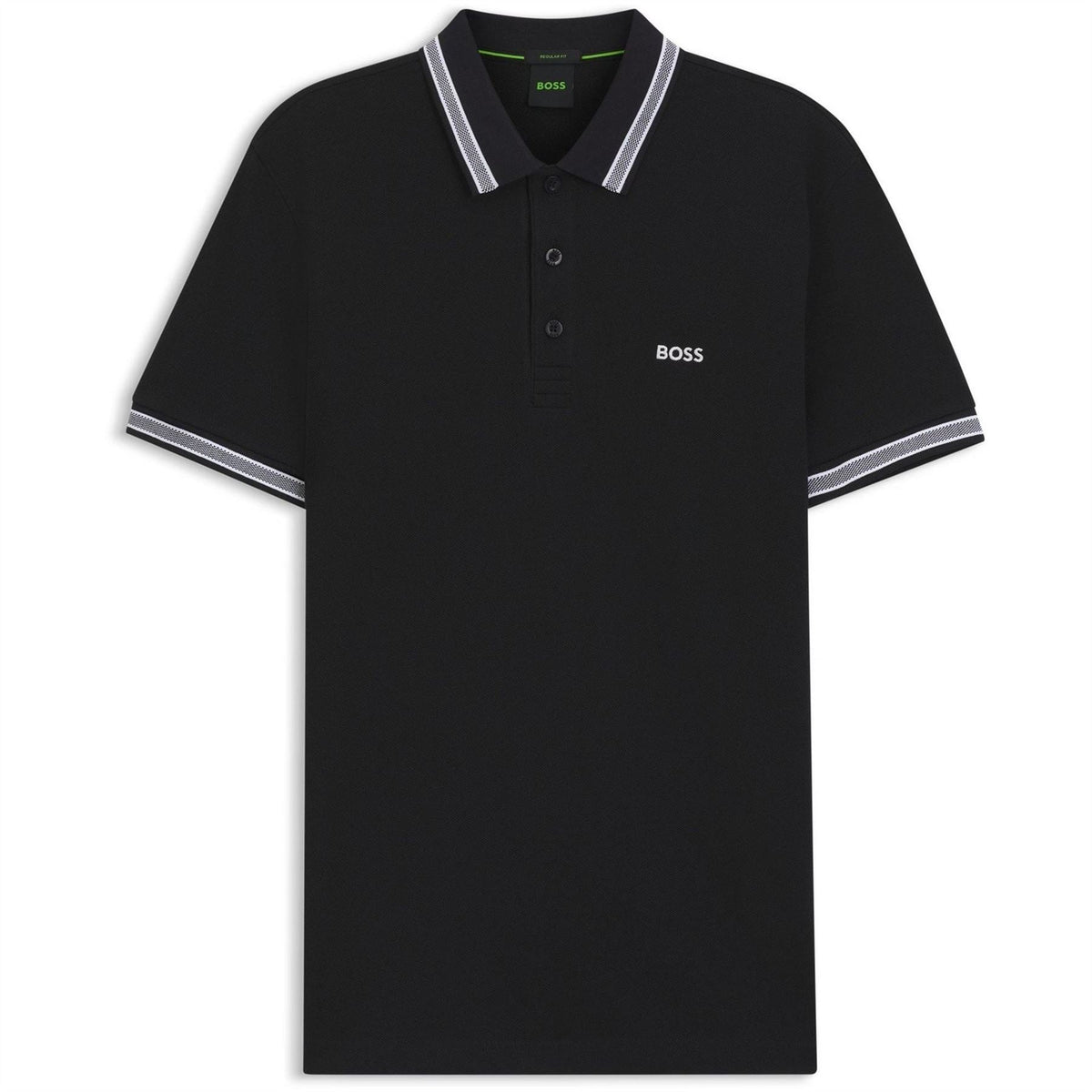 Boss Green Paddy Polo Shirt With Contrast Tipping