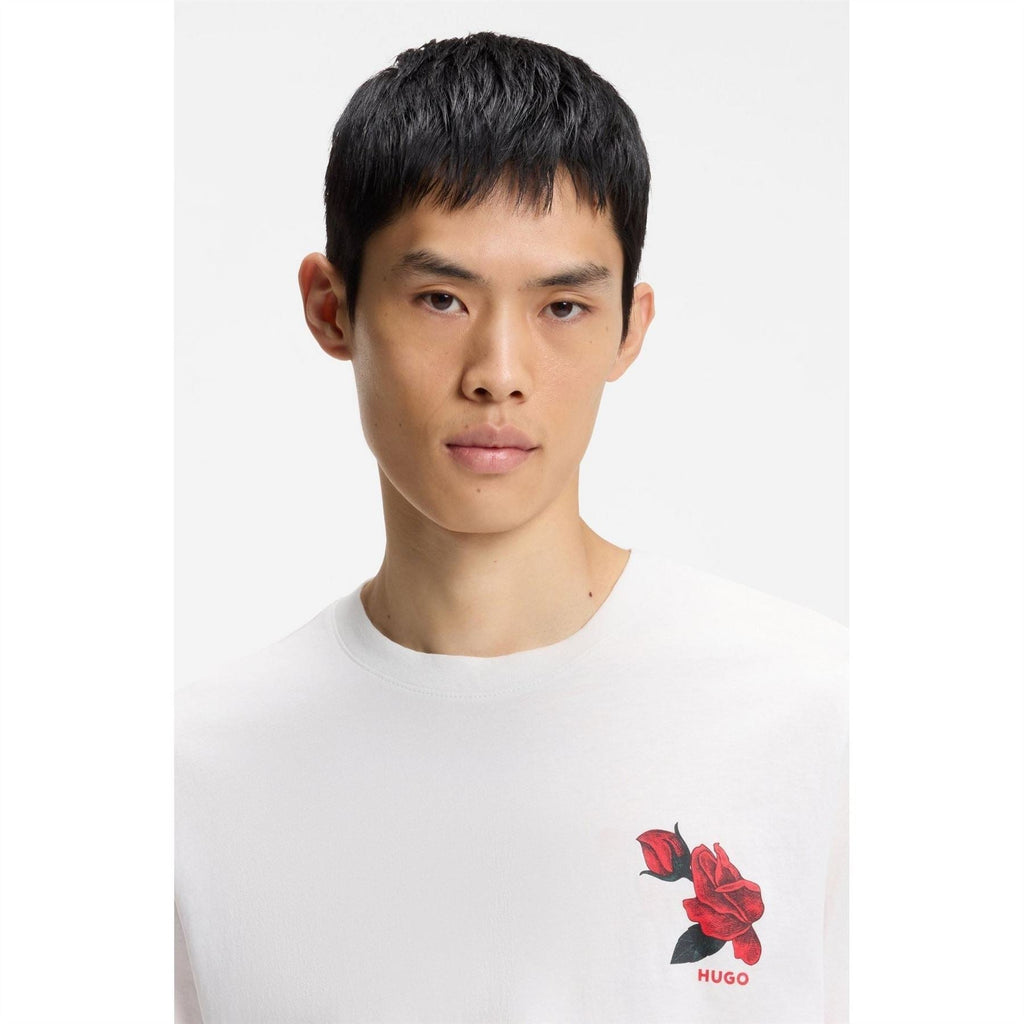 Hugo Graphic Crew Neck Short Sleeve Regular Fit T-Shirt