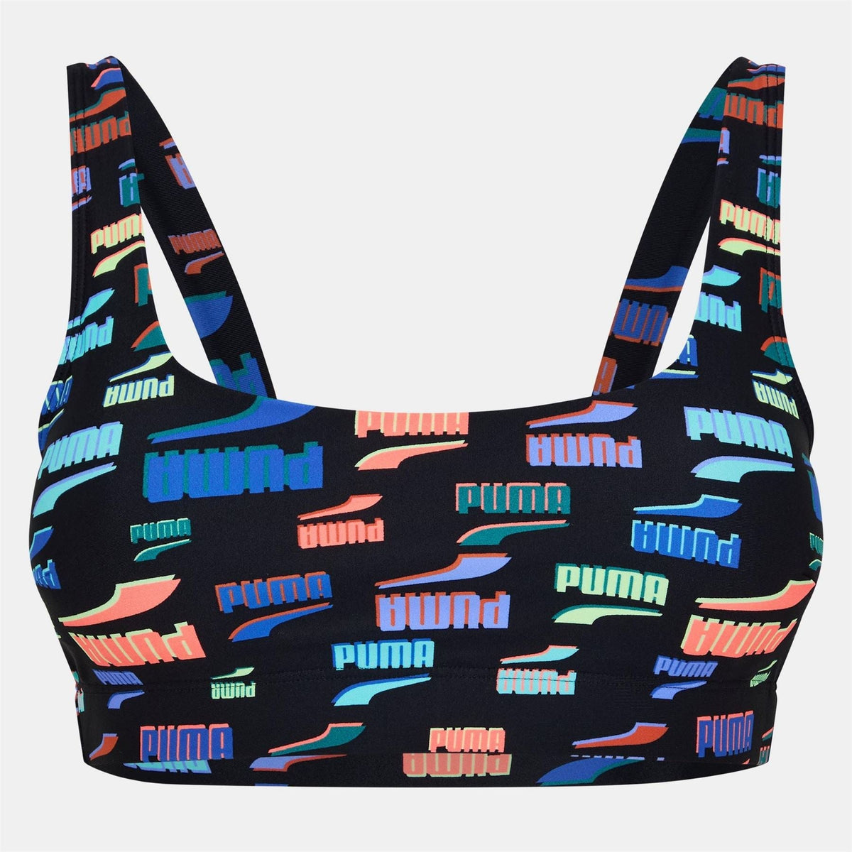 Puma Logo Print Bikini Top