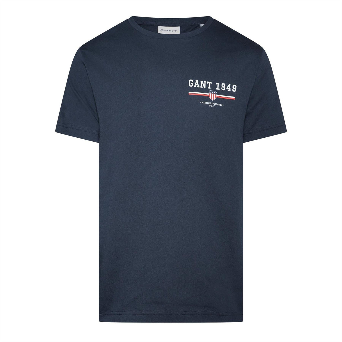 Gant Text Graphic Crew Neck Short Sleeve T-Shirt