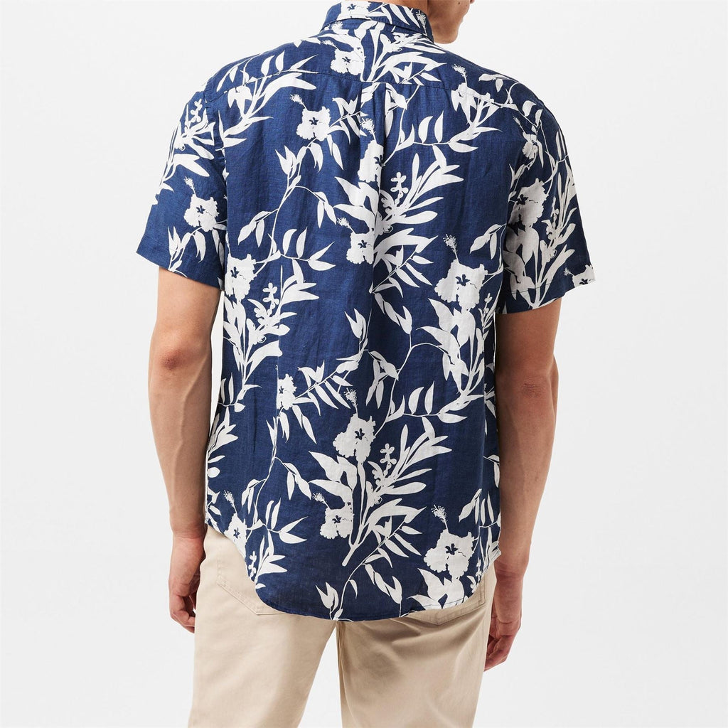 Tommy Hilfiger Tropical Print Regular Fit Short Sleeve Shirt