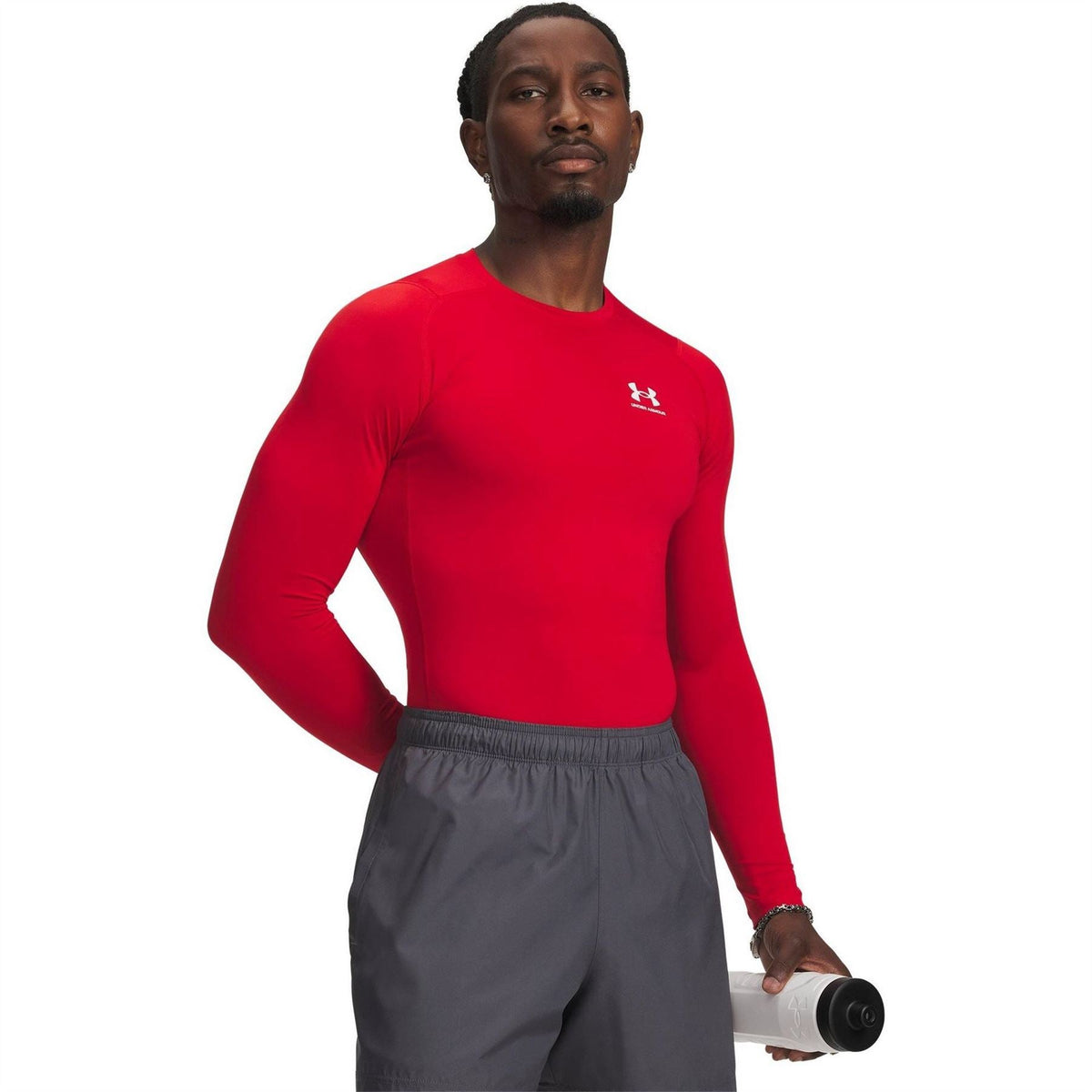 Under Armour Compression Fit Crew Neck Long Sleeve Athletic Top