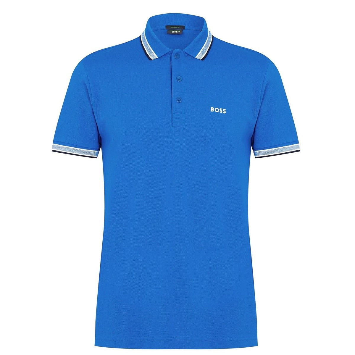 Boss Green Paddy Polo Shirt With Contrast Tipping