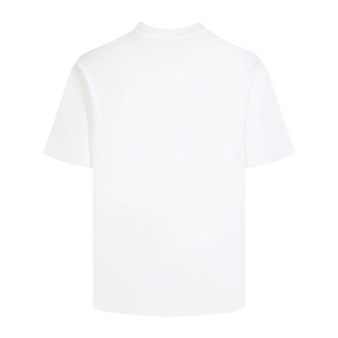 Balenciaga Wavy Stripe Logo T-Shirt in Black & White