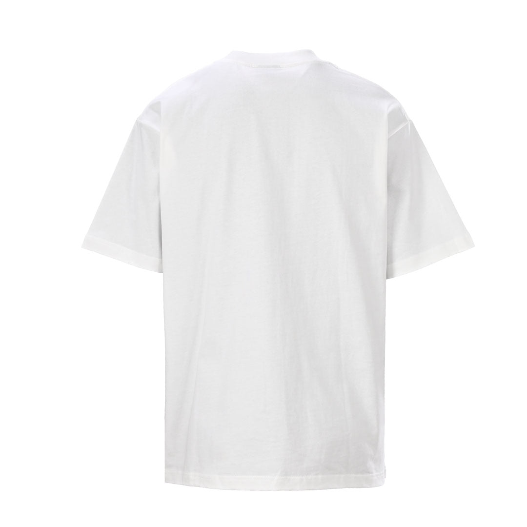 Balenciaga Yellow Spray BB T-Shirt in Black & White