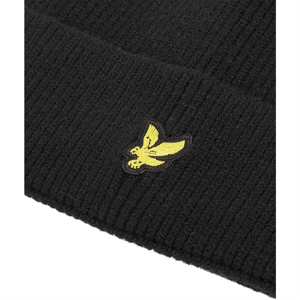 Lyle And Scott Logo Embroidered Adjustable Cuff Beanie