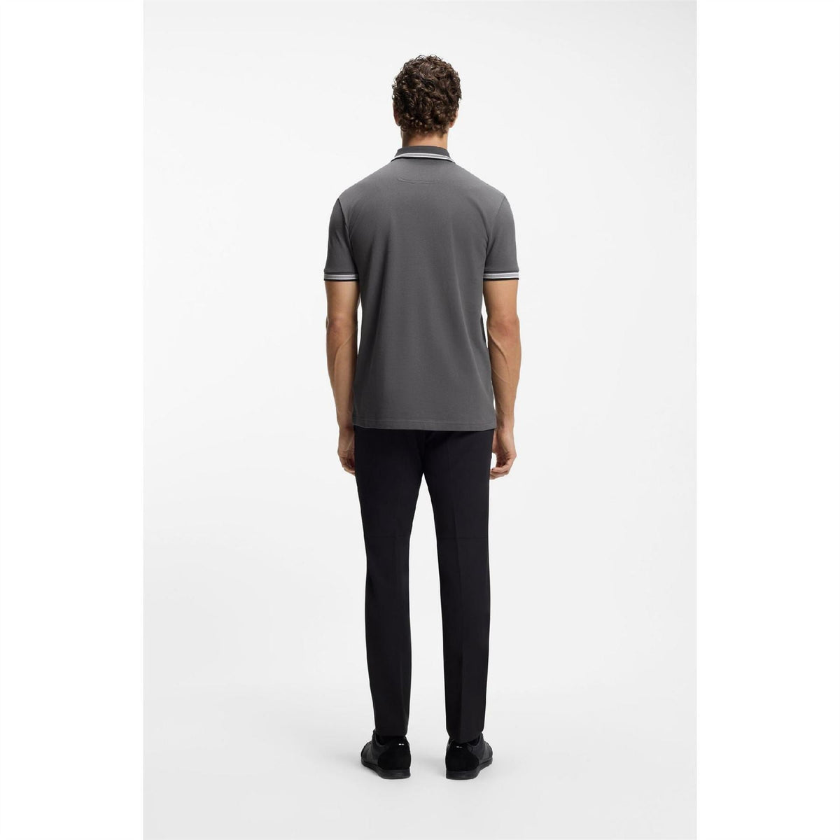 Boss Green Paddy Polo Shirt With Contrast Tipping