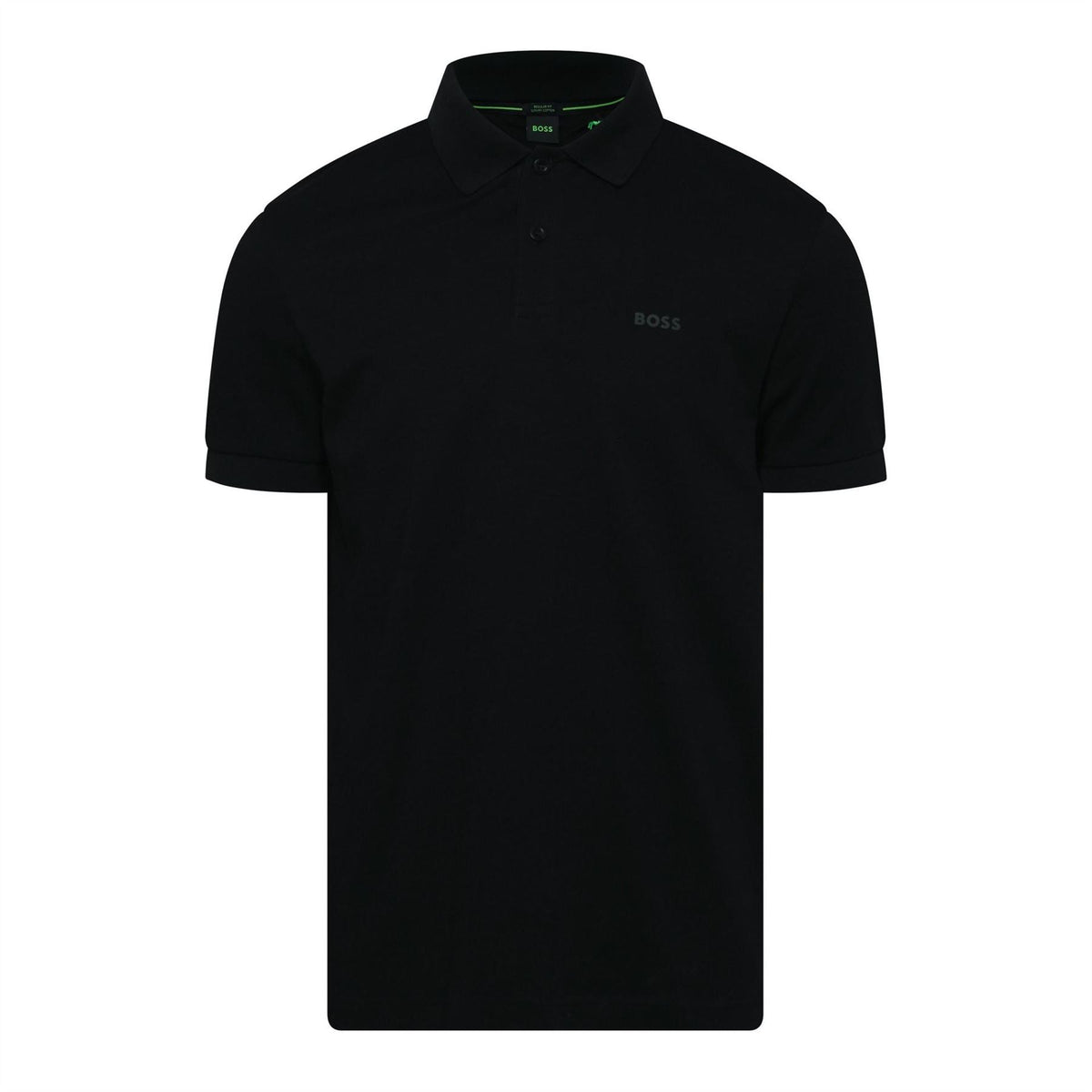 Hugo Wordmark Collared Neck Short Sleeve Polo Shirt
