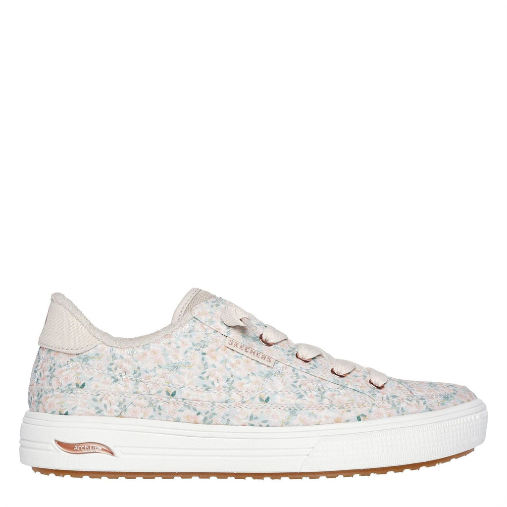 Skechers Arch Fit Arcade Floral Canvas Low Top Sneakers