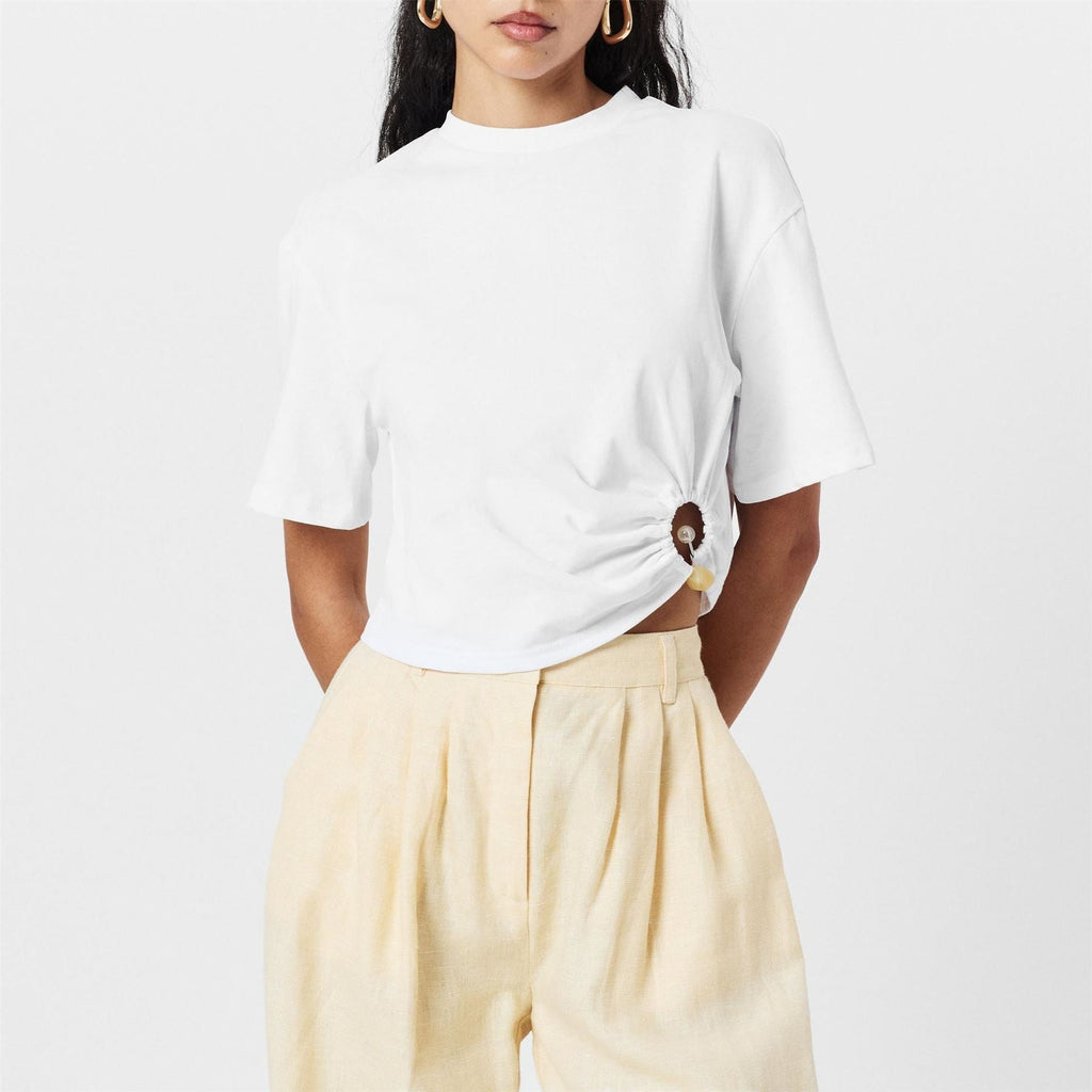 4th and Reckless 4th And Jude Cropped Mock Neck T-Shirt