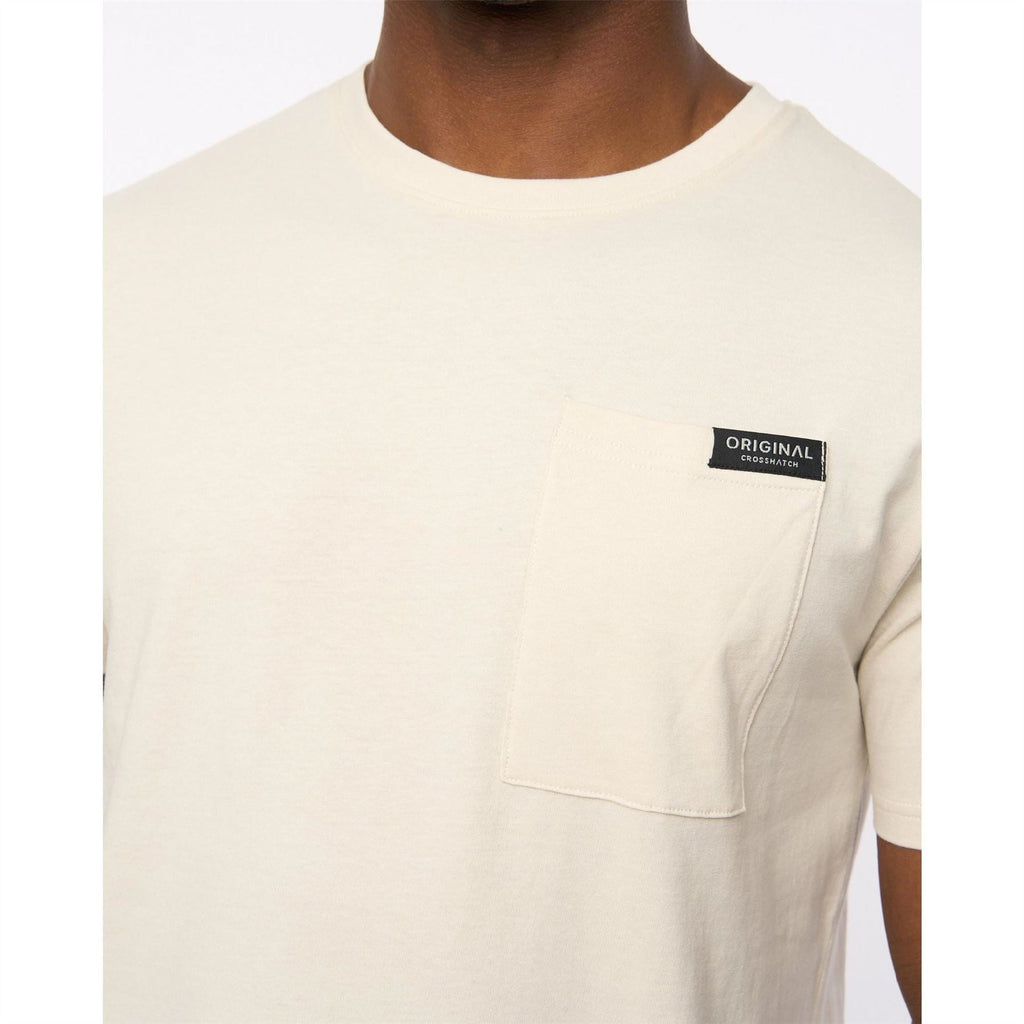 Crosshatch Portville Printed Logo Crew Neck Short Sleeve T-Shirt