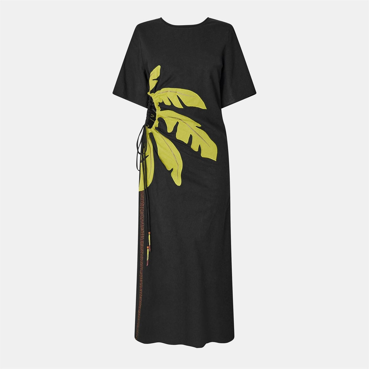 Never Fully Dressed Palm Crew Neck Maxi T-Shirt Dress