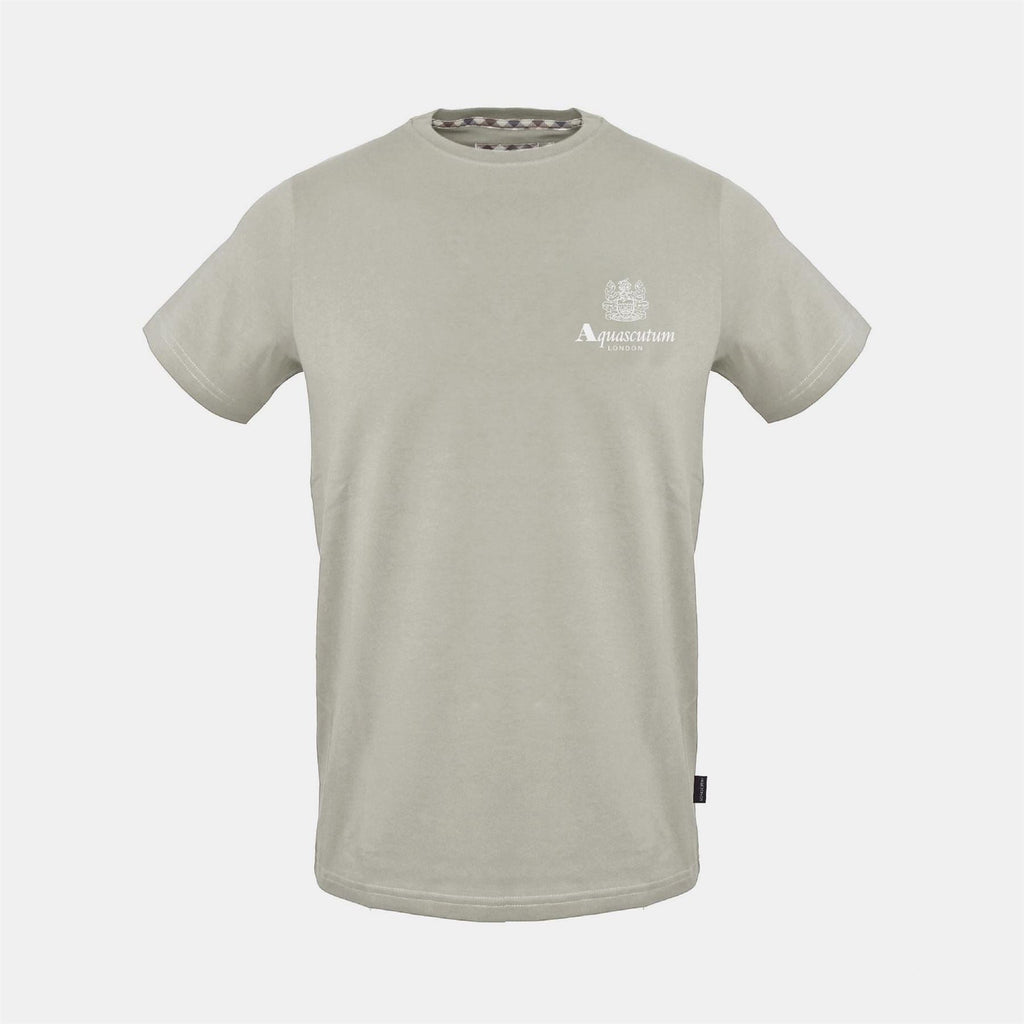 Aquascutum Printed Logo Crew Neck Short Sleeve T-Shirt