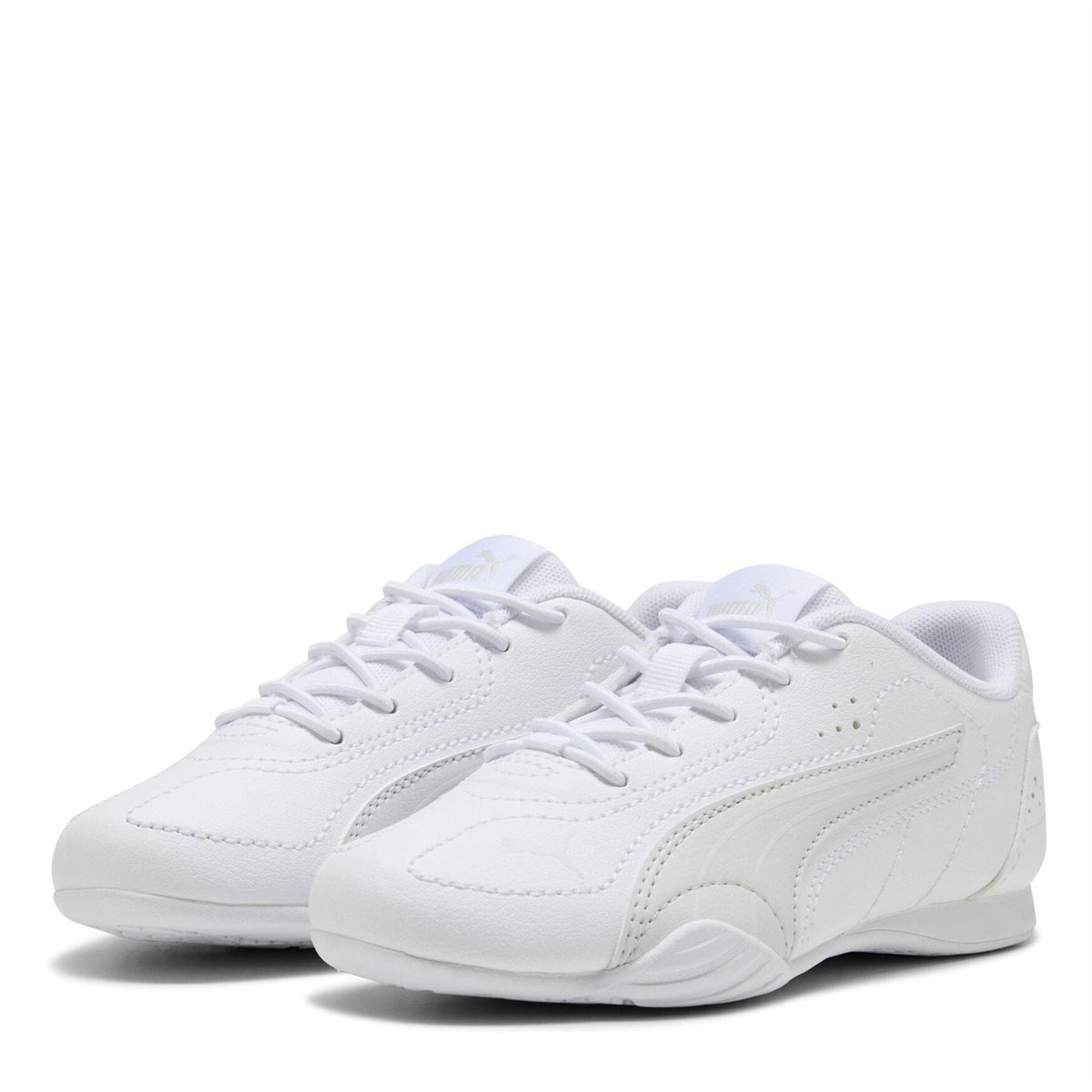 Puma Low Top Round Toe Flat Heel Sneakers