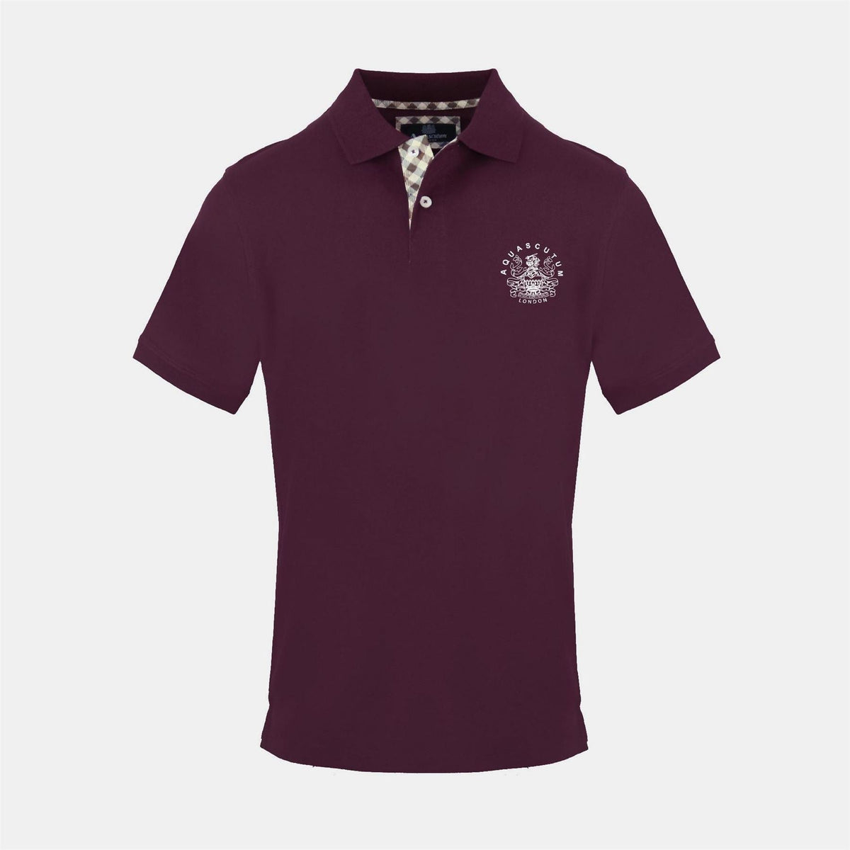 Aquascutum Collared Neck Short Sleeve Polo Shirt