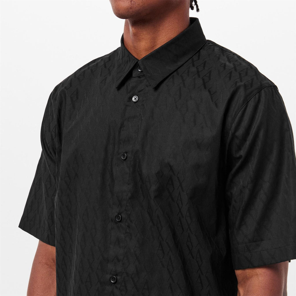 Armani Exchange Exchange Collared Neck Short Sleeve Shirt